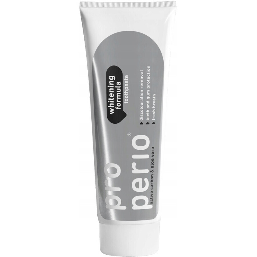 Pro Perio Whitening Formula, whitening toothpaste with activated carbon and Aloe vera, 125 ml