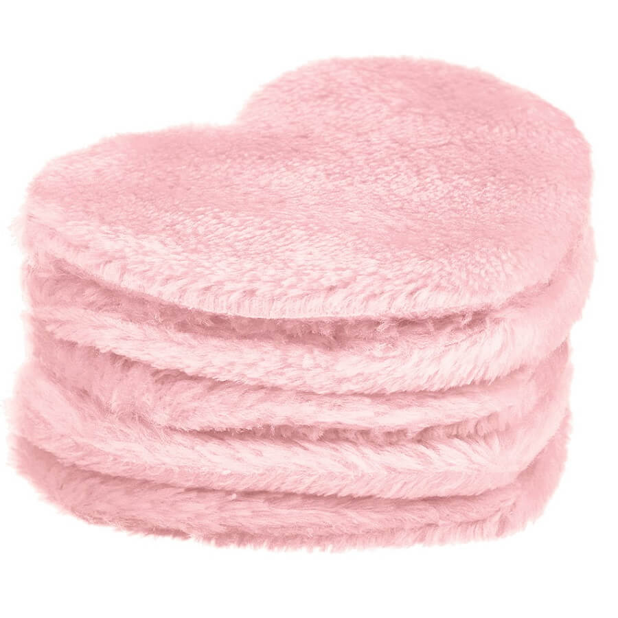 Glov Heart Pads Herbruikbare cosmetische pads Roze, 5 stuks