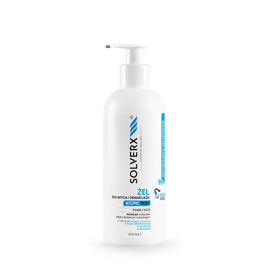 Solverx Atopic Skin el cleansing and demakijau, 200ml