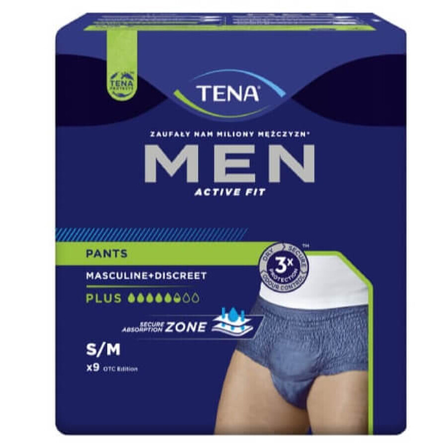Tena Men, Braga Pañal Mediana, 9 uds.
