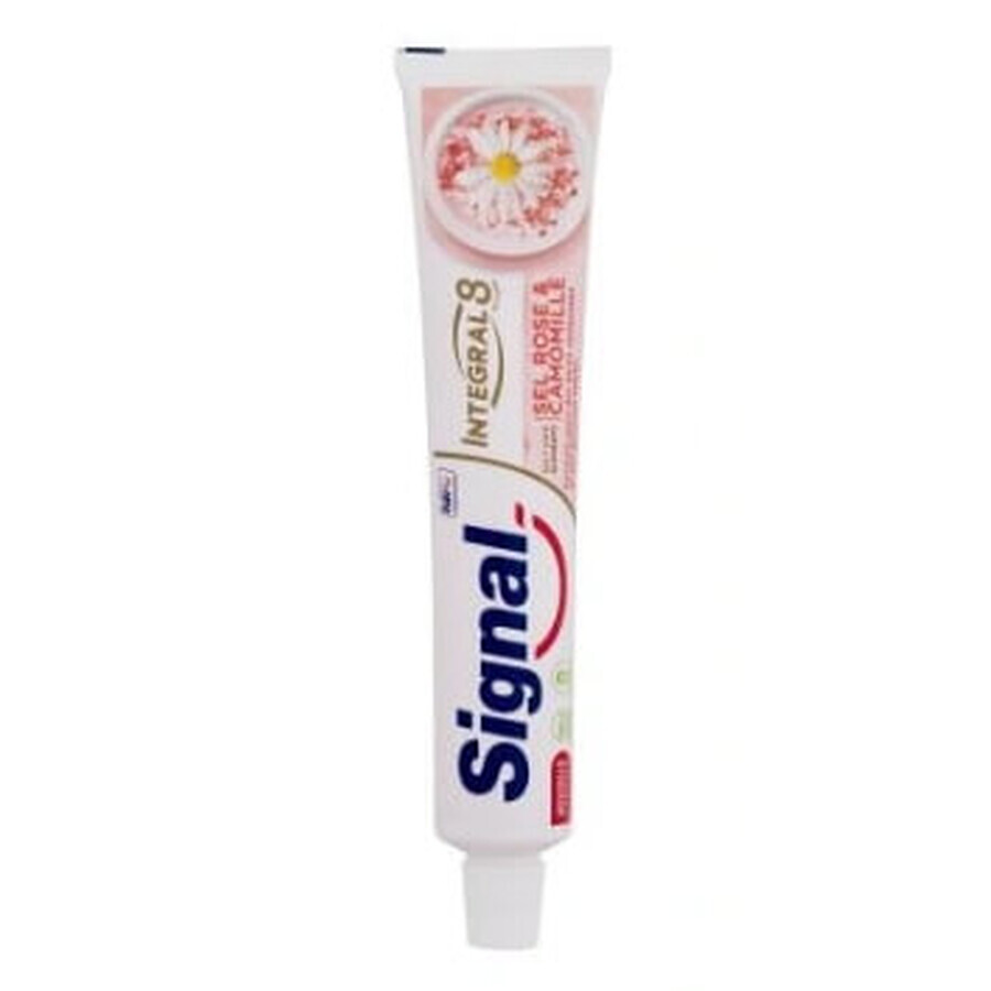 Signal, Nature Elements Integral 8 Toothpaste with pink salt and chamomile, 75 ml