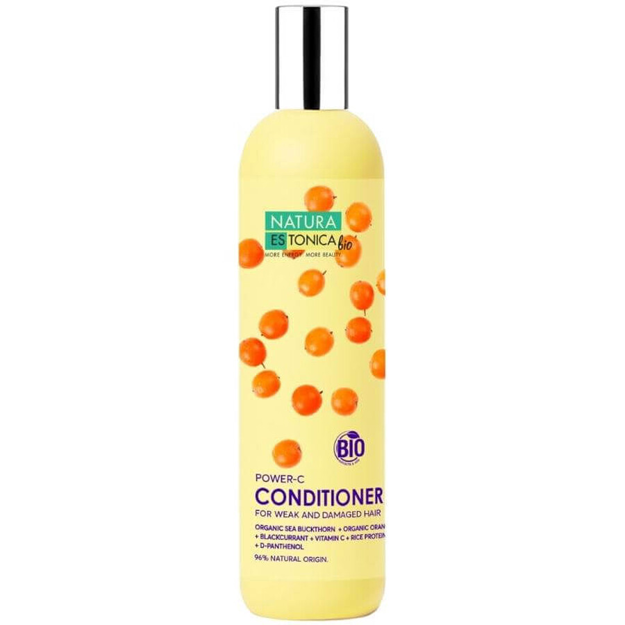 Natura Estonica Power-C Acondicionador para cabello seco y dañado, 400ml