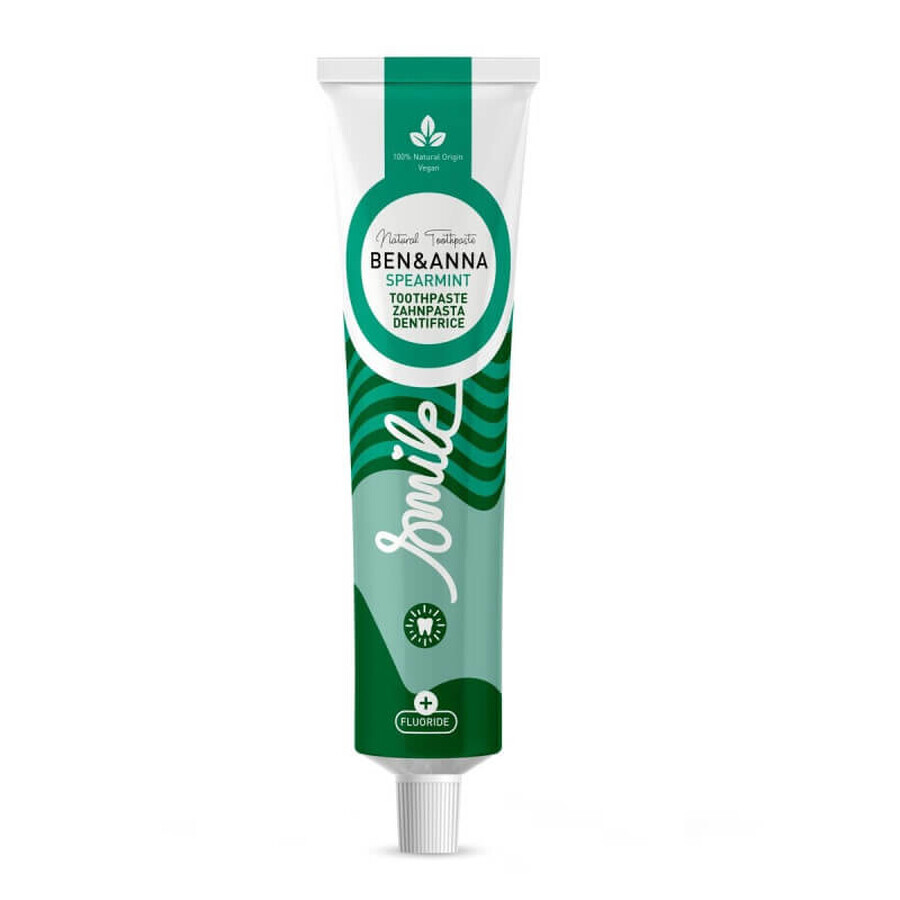 Ben amp; Anna Natural Toothpaste Toothpaste with spearmint fluoride, 75ml