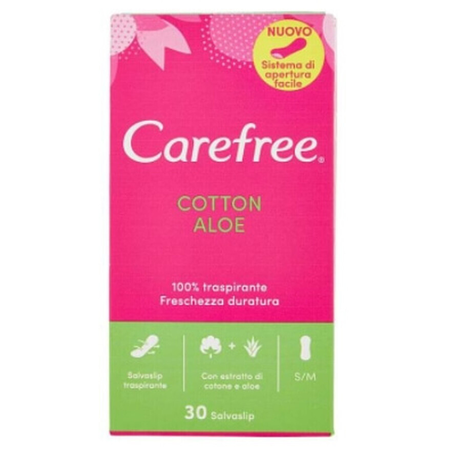 Serviettes hygiéniques Carefree, Aloe, 30 pièces