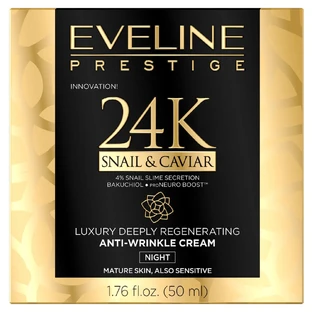 Eveline Cosmetics Prestige 24k Snail & Caviar Anti-Wrinkle Night Cream, 50ml