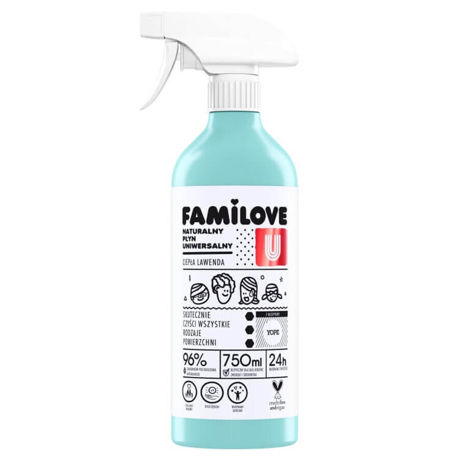 Yope Familove Detergente multiusos natural, 750 ml