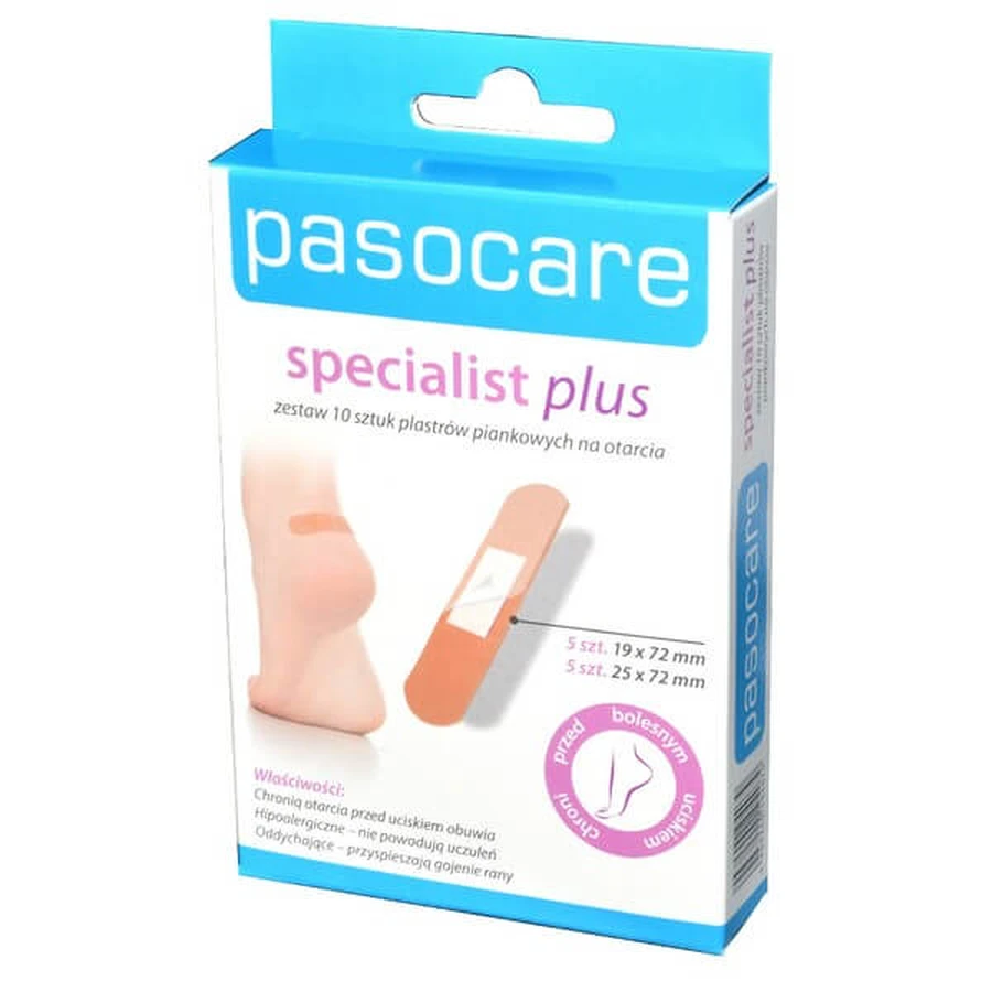 Parche de abrasión Pasocare Specialist Plus, set, 10 piezas - ¡Larga duración!