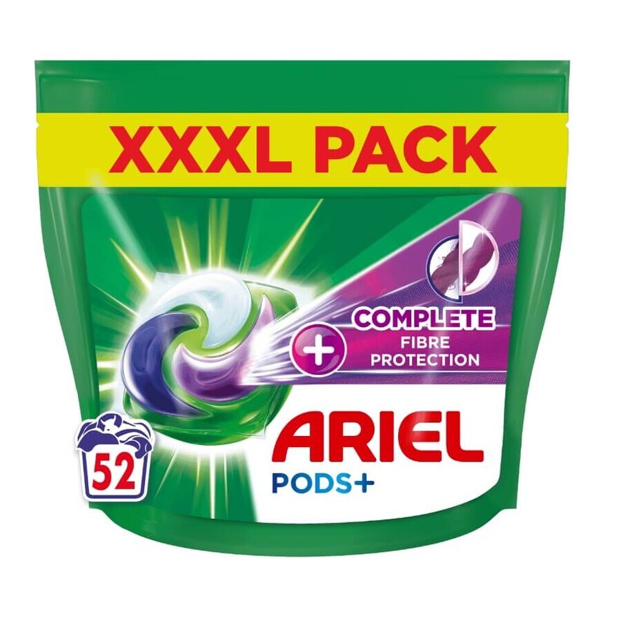 Ariel Pods Complete Fibre, Doses de lavage, 52 pièces