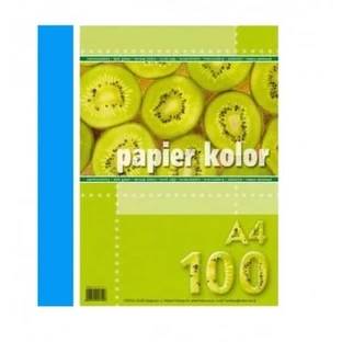 Papier biurowy A4 niebieski, 100 arkuszy