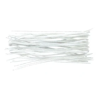 Druciki kreatywne biae 30 cm, 40 sztuk