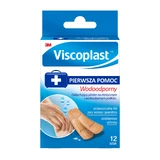Viscoplast, wasserfestes Pflaster, 12 Stück (2 Typen), 1 Packung