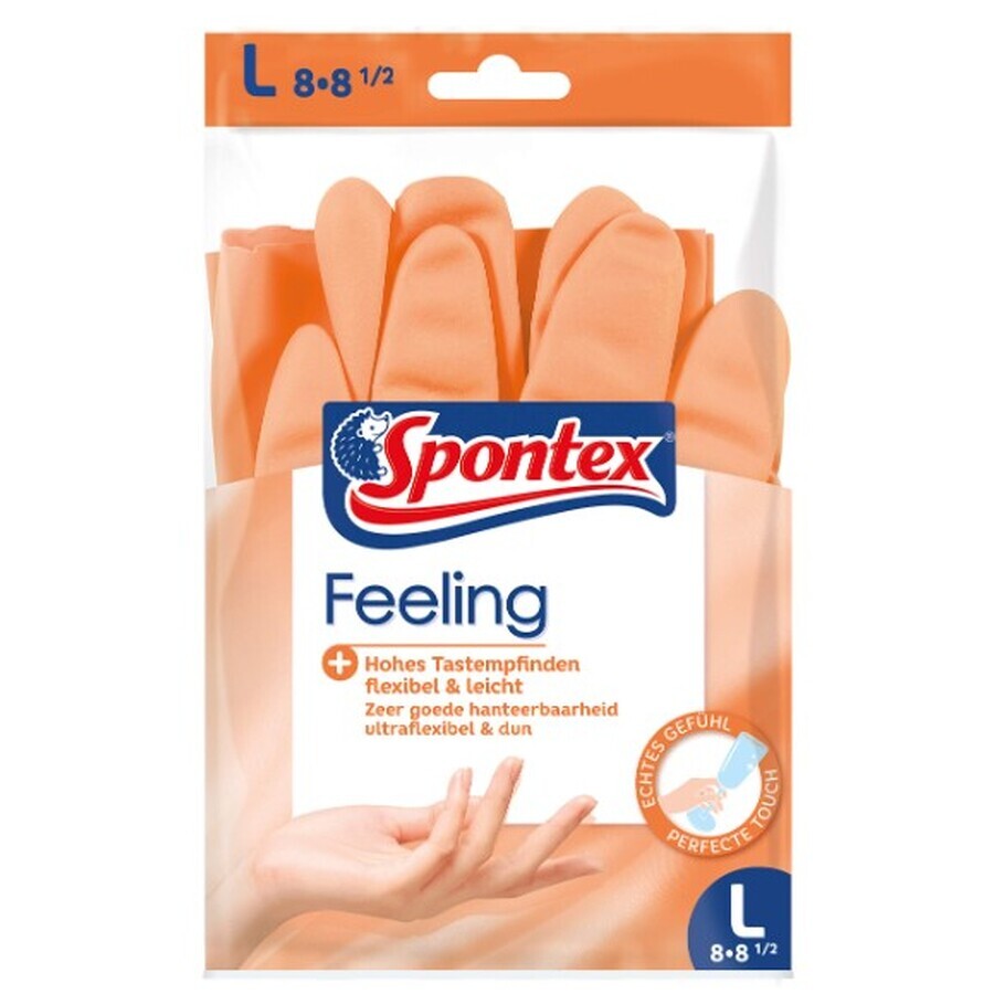 Spontex, Voelen, handschoenen L, 1 paar