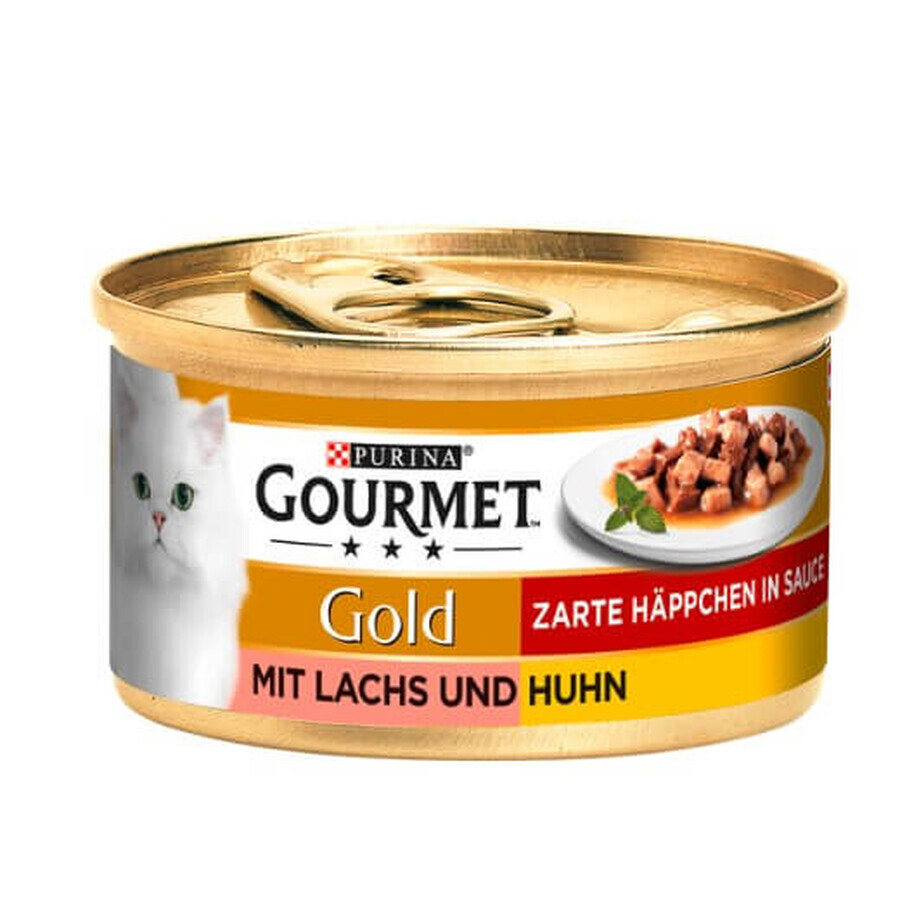 Purina, Gourmet, Natvoer voor katten, bot, 85g
