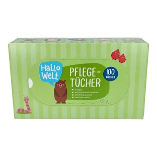 Hallo Welt, serviettes de table pour bébé, 100 pièces