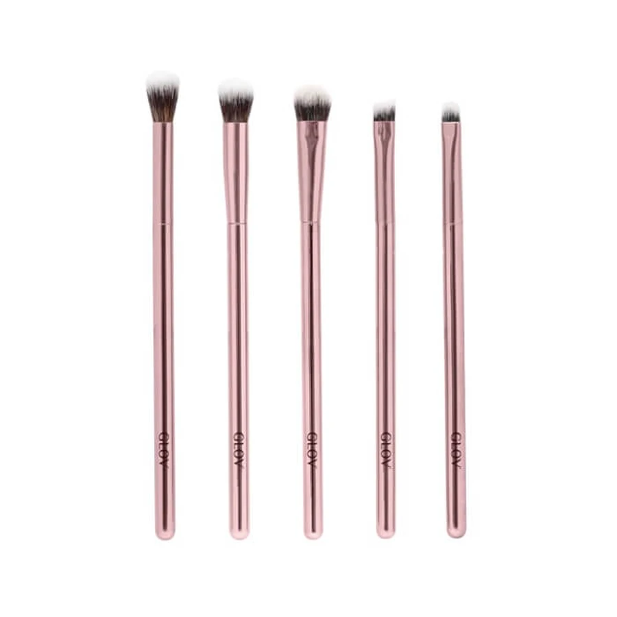 Glov Roze oogmake-up kwasten, 5 stuks