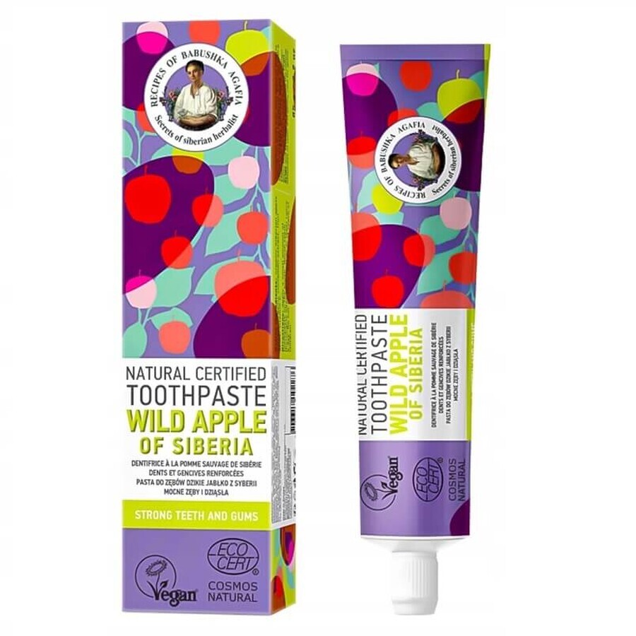 Bania Agafia Natural Toothpaste Wild Apple from Siberia, 85g