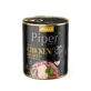 Wet food for adult dogs with chicken hearts and spinach, 800 g, Piper