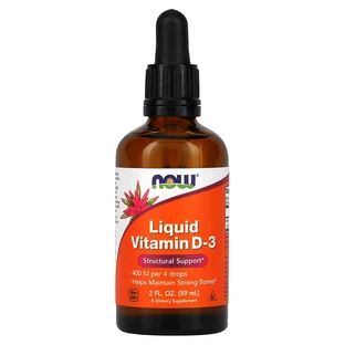 Vitamin D-3 Flüssig, 100 IU/Sprit, 59 ml, Now Foods