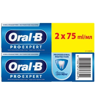Tandpasta Pro Expert Professional Protection, 2 x 75 ml, Oral-B