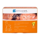 Multifunctioneel huidverzorgingsproduct voor honden van 10-20 kg, geschikt voor alle huid- en haartypen Essential 6 Spot On, 4 x 1,2 ml, Dermoscent