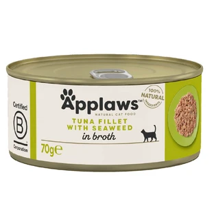 Wet cat food with tuna fillet and seaweed, 70 g, Applaws