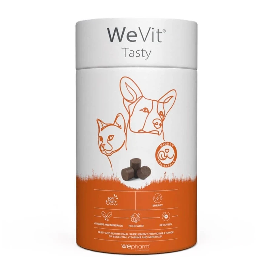 Vitaminebeloningen voor honden en katten WeVit Smakelijk, 30 kauwtabletten, Wepharm