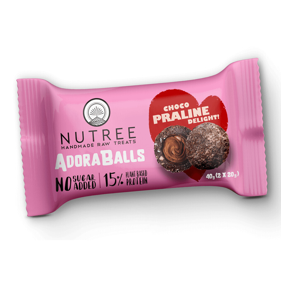 Cumpără Praline proteice fara gluten AdoraBalls Choco Praline Delight, 40 g, Nutree Praline proteice fara gluten AdoraBalls Choco Praline Delight, 40 g, Nutree