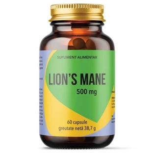 Löwenmähne, 500 mg, 60 Kapseln, Remedia Laboratories