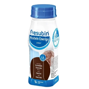 Fresubin bebida energética proteica con proteínas sabor chocolate, 4x200 ml, Fresenius Kabi Alemania
