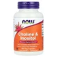 Choline met inositol, 250mg/250mg, 100 plantaardige capsules, Now Foods