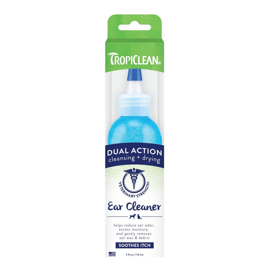 Grooming Dubbele Actie Oorverzorgingsoplossing, 118 ml, Tropiclean
