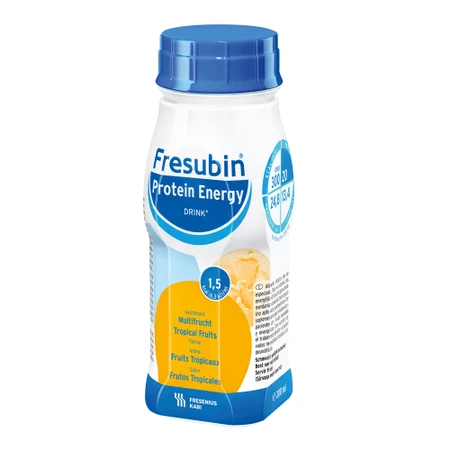 Fresubin Protein Energy Trinknahrung, tropische Früchte, 4x200 ml, Fresenius Kabi 