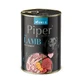 Wet food for adult dogs with lamb and carrot, 400 g, Piper