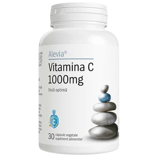 Vitamina C, 1000 mg, 30 cápsulas vegetales, Alevia