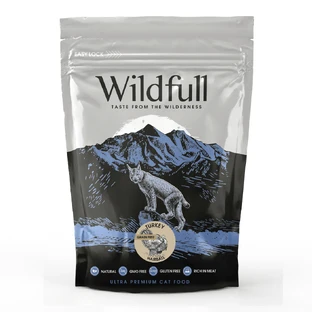 Truthahn Trockenfutter für ausgewachsene Katzen Cat Hairball, 400 g, Wildfull