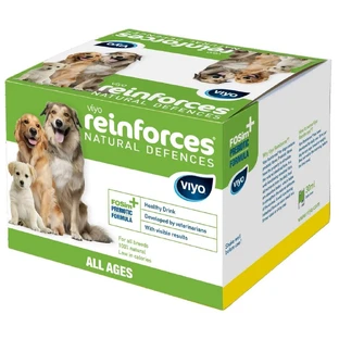 Fórmula líquida para mejorar la flora intestinal en perros Viyo Refuerza, 7x30 ml, Viyo