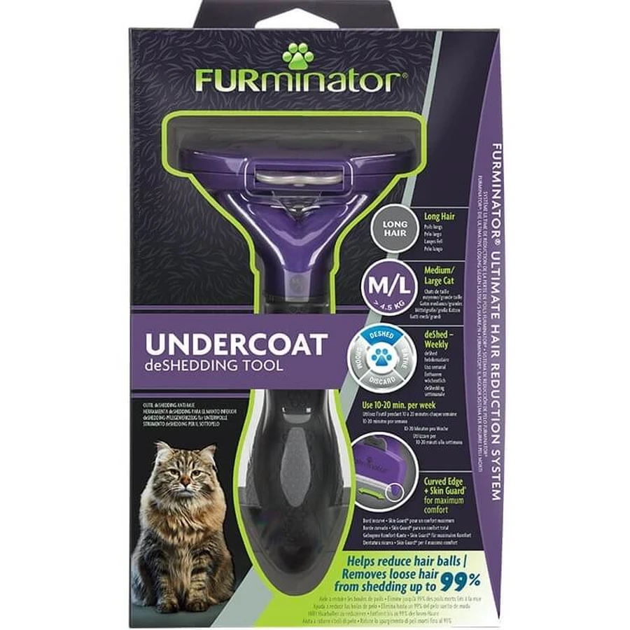 Professionele trimmer voor katten (>4,5kg) met lange vacht, 1 stuk, Furminator