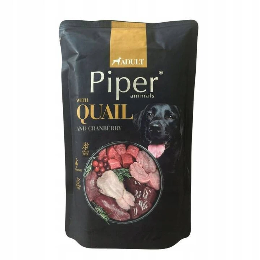 Nassfutter mit Wachtel und Kerbel für Hunde, 500 g, Piper