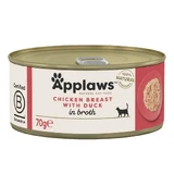 Natvoer voor katten met kipfilet en eend, 70 g, Applaws