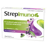 Strepimuno à la fleur de sureau et à l'échinacée, 24 pastilles à sucer, Reckitt Benckiser
