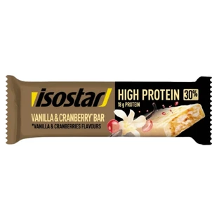 Barre protéinée aromatisée High Protein Vanilla & Cranberry High Protein Vanilla & Cranberry, 55 g, Isostar