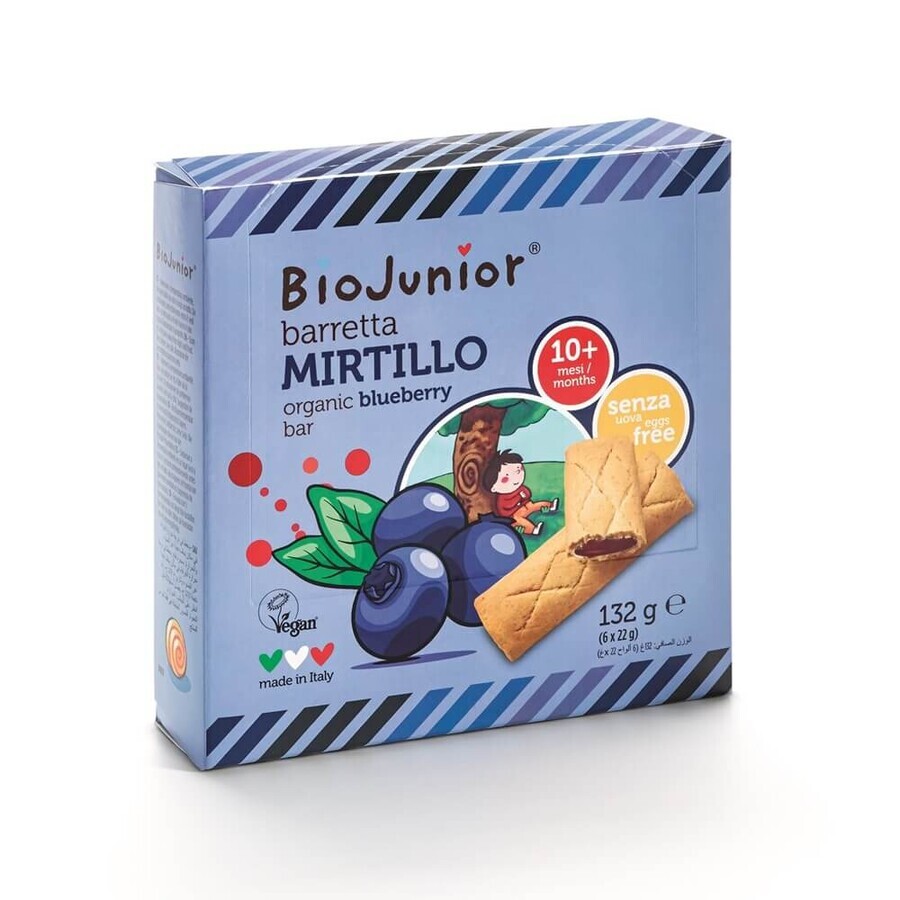 Biologische veganistische koekjes met bosbessencrème 10 maanden+, 132 g, Germinal