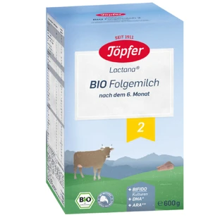Milchpulver Bio 2 Lactana, 6 Monate+, 600 g, Topfer