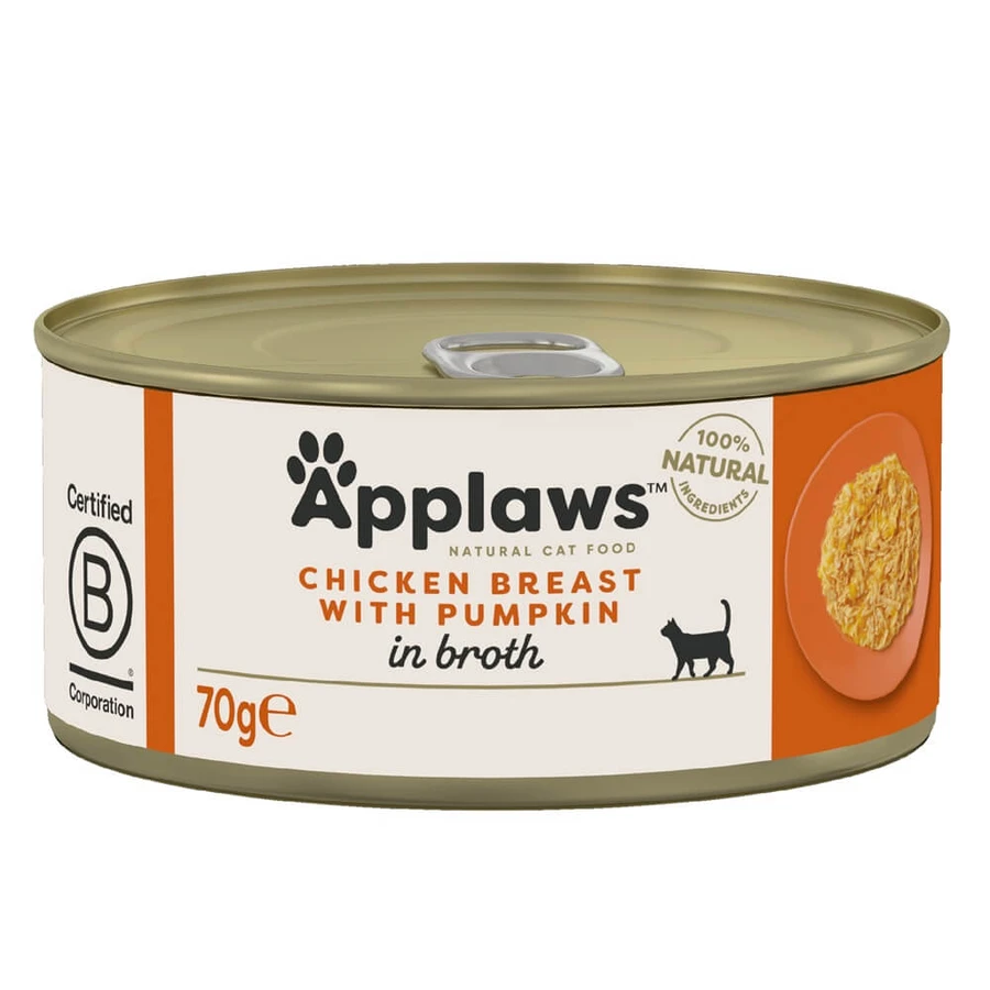 Wet cat food with chicken breast and zucchini, 70 g, Applaws