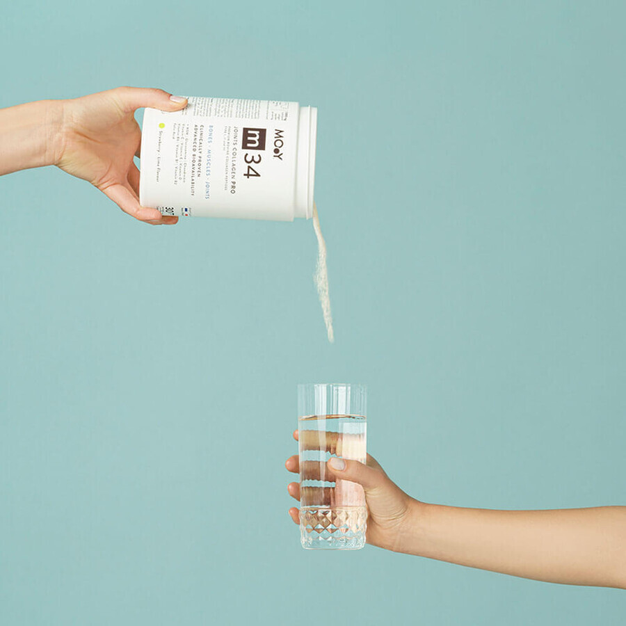 Kollagen PRO bovin PRO Rindergelenke, Erdbeer-, Zitronen- und Minzgeschmack m34, 390 g, Molecules of Youth