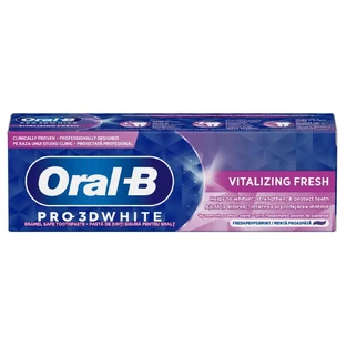 Tandpasta Pro 3D White Vitaliserend Fris, 75 ml, Oral-B