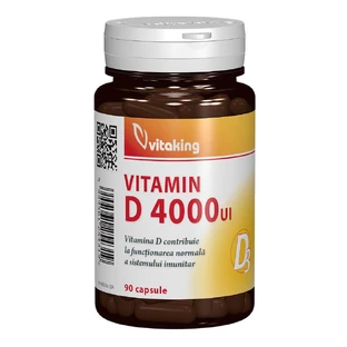 Vitamine D3, 4000 UI, 90 gélules, Vitaking