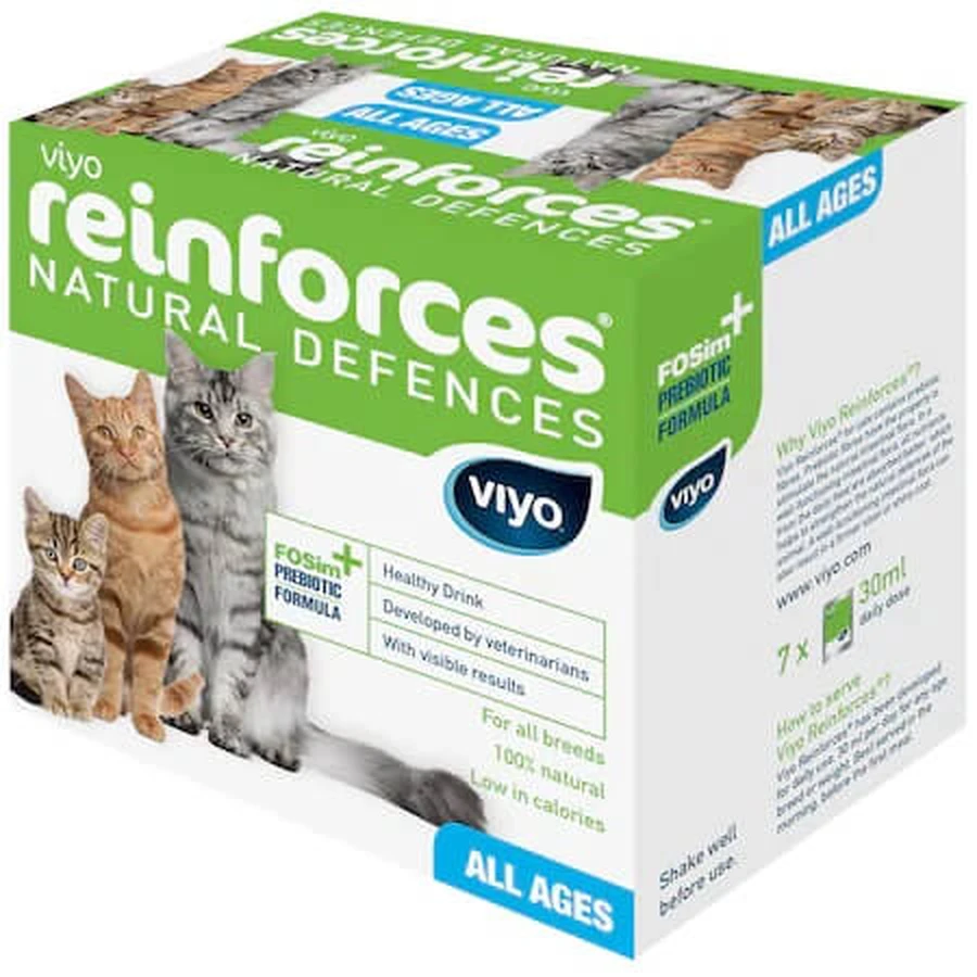 Nutritional supplement for cats Viyo Reinforces, 7x30 ml, Viyo