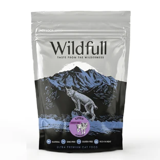 Kitten Formula croquettes pour chattes enceintes ou chatons, 400 g, Wildfull