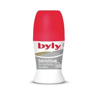 Deo roll-on con proteínas de seda, 48h protección Sensitive, 50 ml, Byly